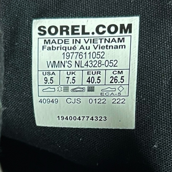 🌻NEW Sorel Gray Emelie II Waterproof Full Grain Leather Ankle Boot Size 9.5 - Picture 11 of 12